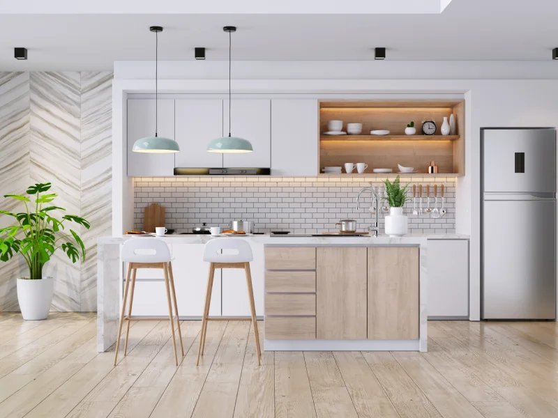 Waterproof kitchen flooring in Solana Beach, CA