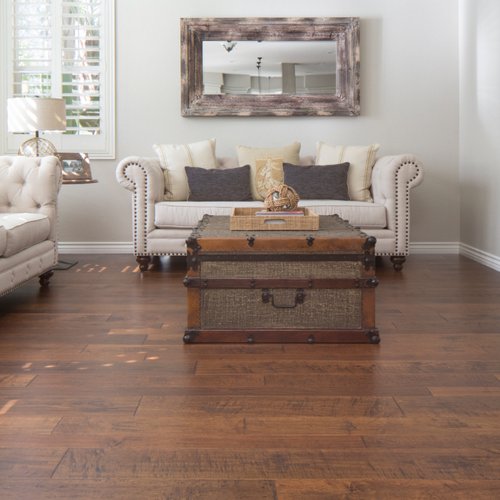 Solana Flooring installed dark wood flooring in a traditional home