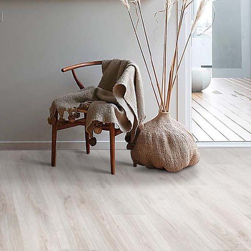 Light wood flooring in a Solana Beach home