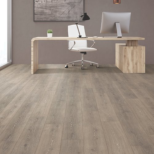 Laminate flooring in a home office