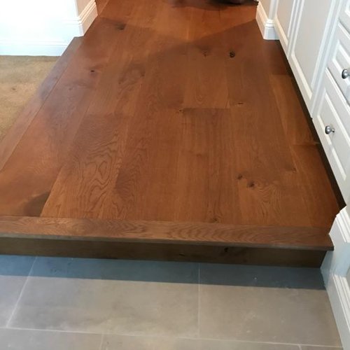 Professional flooring install by Solana Flooring