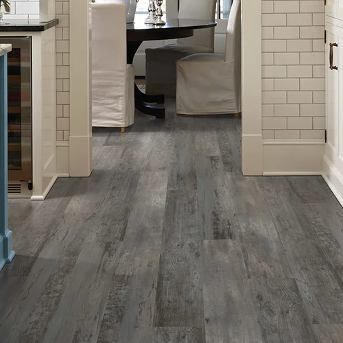 Grey rustic LVP flooring in Solana Beach CA