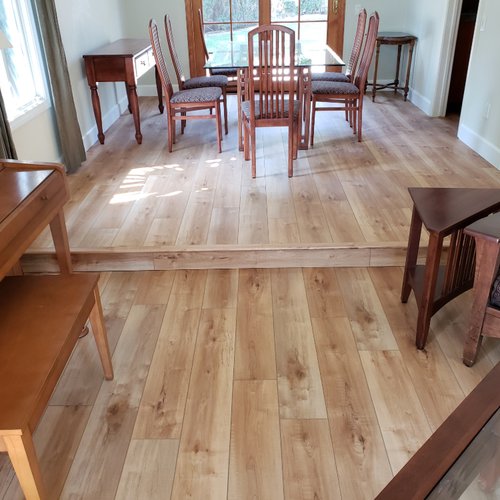 Family home with new floors installed in Solana Beach, CA